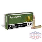 Remington UMC Rifle Ammunition .22-250 Rem 45 gr JHP 4000 fps 20/ct