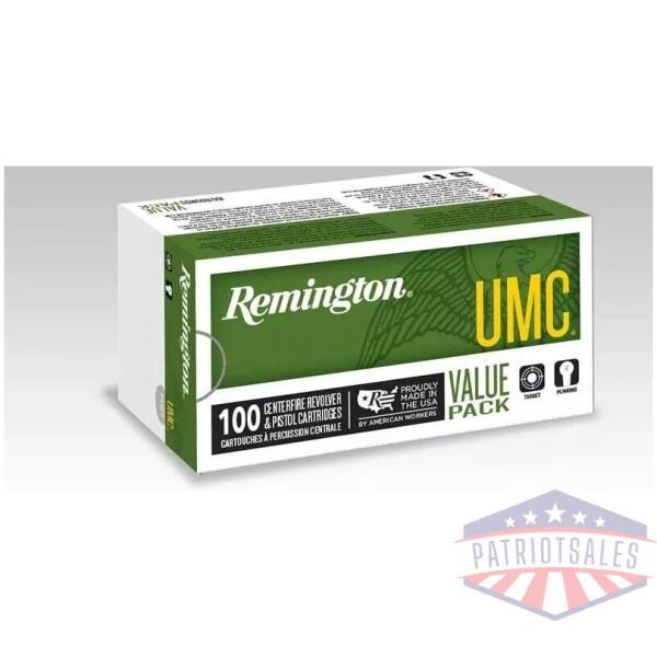 Remington UMC Handgun Ammunition .38 Spl (+P) 125 gr SJHP 945 fps 100/ct