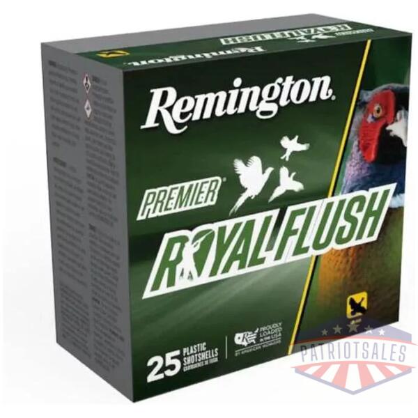 Remington Premier Royal Flush Shotshells 12ga 2-3/4" 1-1/4oz 1550 fps #6 25/ct