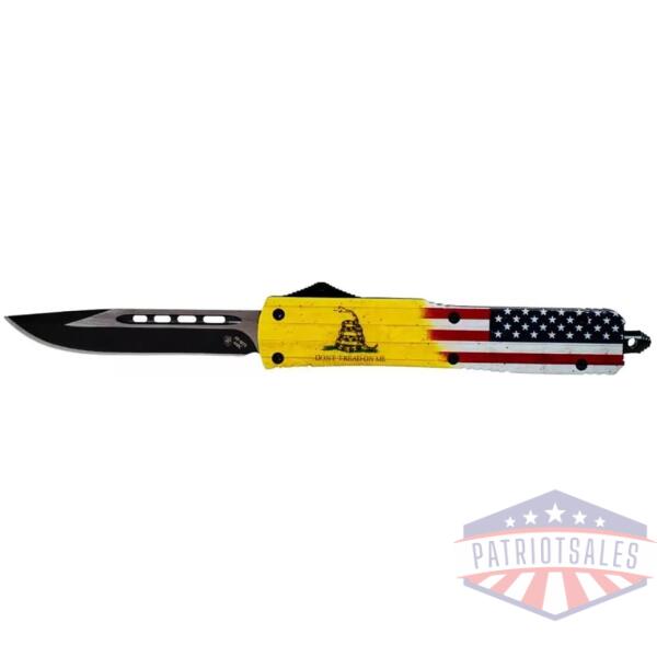 Templar Knife Slim Knife 3-1/2" Drop Point Blade Don't Tread on Me US Flag