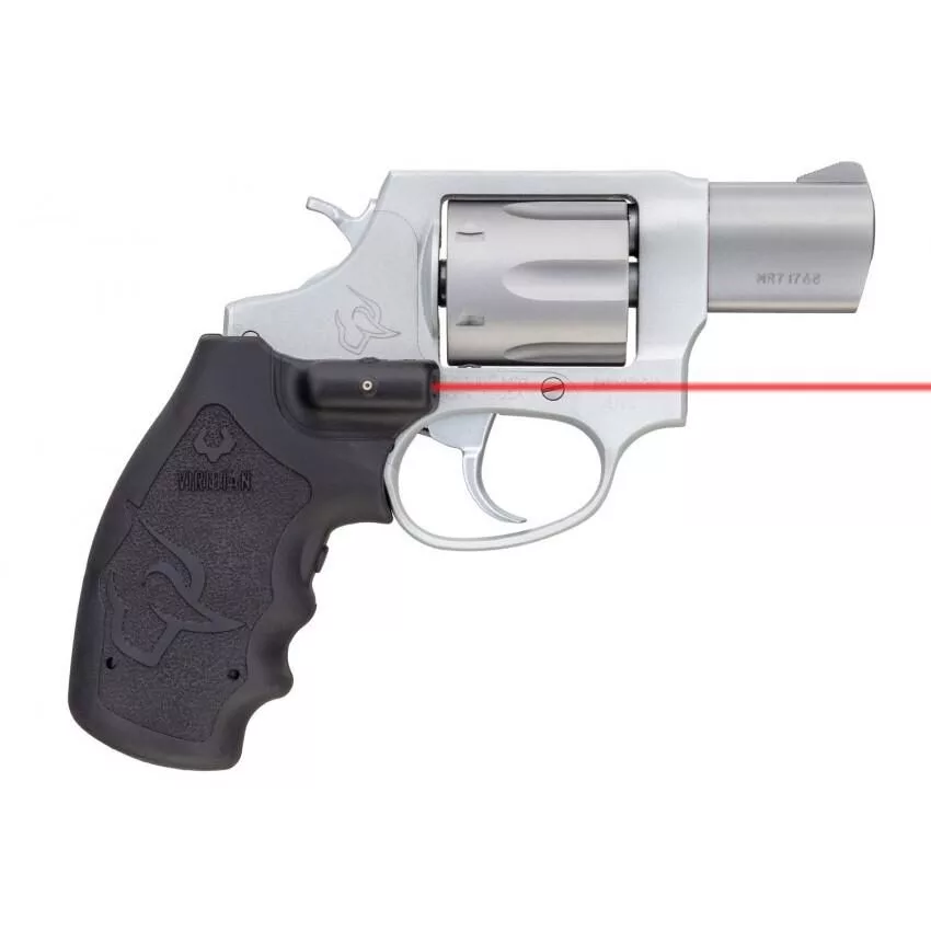 Taurus 856 Ultra Handgun .38 Spl(+P) 6rd Capacity 2" Barrel Black/Stainless Frame Viridian Red Laser Grip