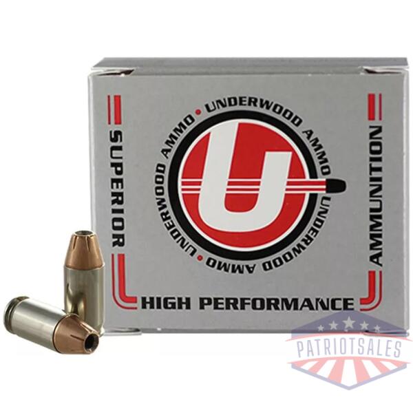 Underwood Ammo Extreme Terminal Performance Hunting and Self Defense Ammunition .380 ACP(+P) 90gr JHP 20/ct
