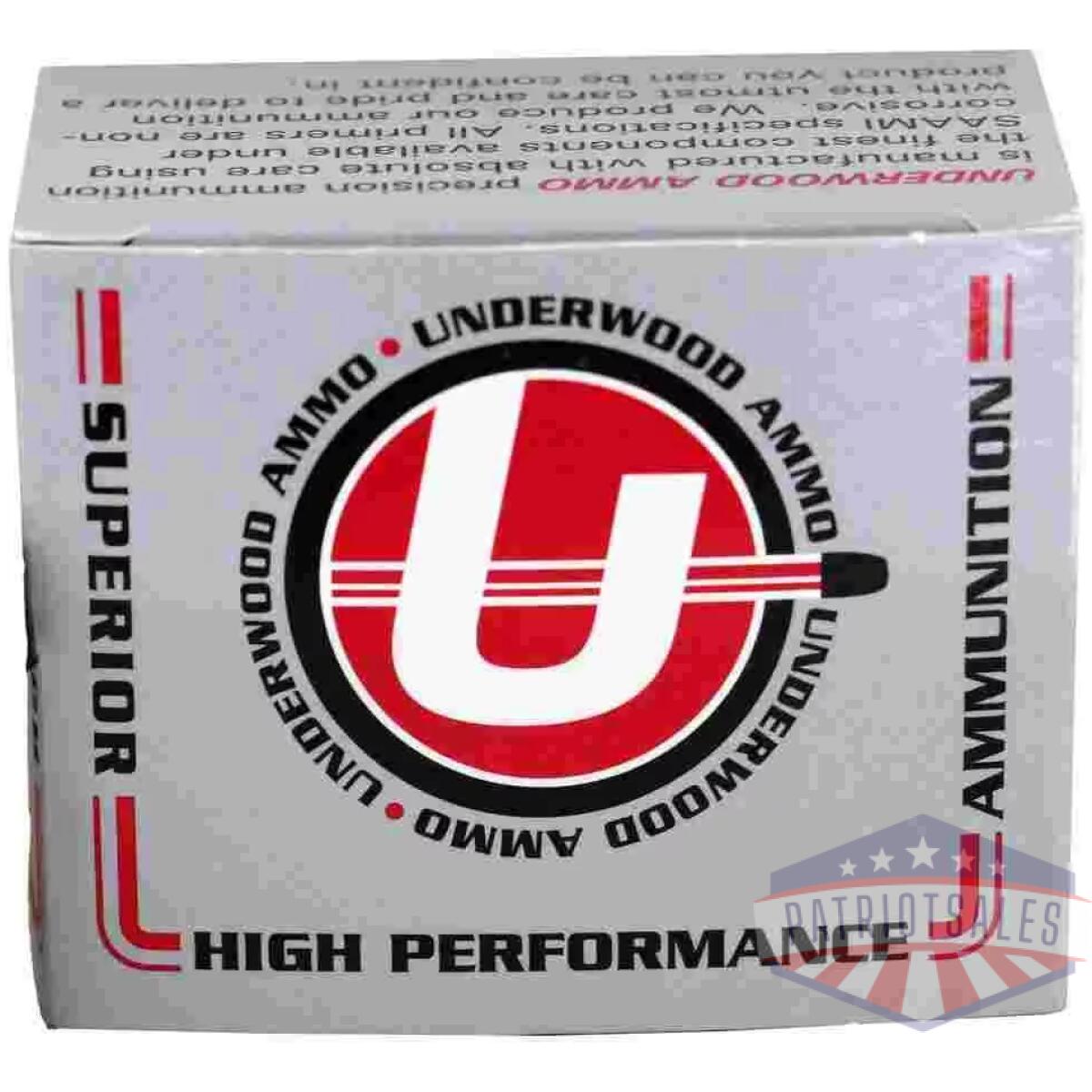 Underwood hunting and self defense ammunition 450 bushmaster 300gr jsp 1950 fps 20/ct - image 1