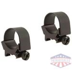 Weaver Detachable Top Mount Aluminum Scope Rings 30mm Low - Matte