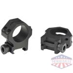 Weaver 4-Hole Tactical Picatinny Aluminum Scope Rings - Matte - 1" High