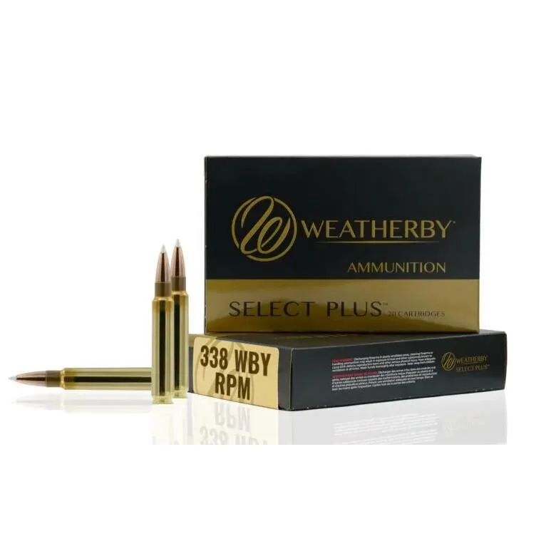 Https3A2F2Fmedia.chattanoogashooting.com2Fimages2Fproduct2Fwmb338185Ttsx2Fwmh338225Il Weatherby select plus barnes ttsx rifle ammunition. 338 wby rpm 185gr pt 3100 fps 20/ct - image 1