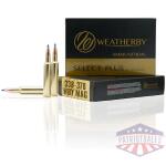 Weatherby Select Plus Rifle Ammunition 338-378 Wby Mag 262 gr Hammer Custom 3500 fps 20/ct