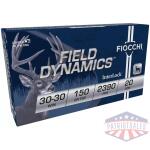 Fiocchi Field Dynamics FSP Rifle Ammunition 30-30 Win 150gr 2390 FPS 20/ct