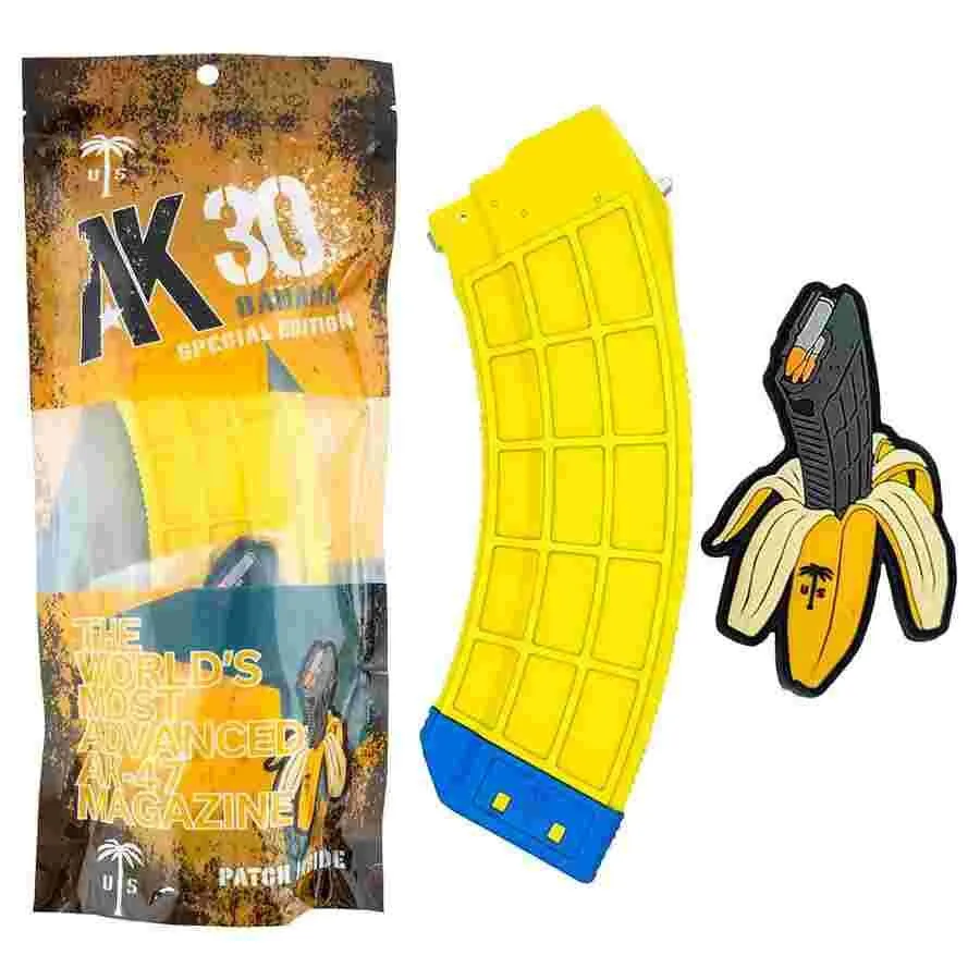 Https3A2F2Fmedia.chattanoogashooting.com2Fimages2Fproduct2Fycma1196A2Fcentury-Arms-Us-Palm-Ak30-Banana-Special-Edition-Rifle-Mag-762X39-Soviet-Ak-47-30Rd-Ycma1196A_Package-1 Century arms us palm ak30 banana special edition rifle magazine banana yellow 7. 62x39 soviet ak-47 30/rd - image 1