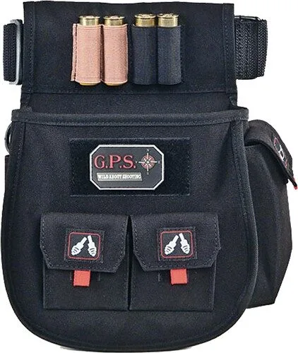 1094Csp Gps deluxe shell pouch - w/ twin pouches & web belt blk - image 1