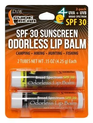 1249Bc Ddw lip balm w/spf-30 odorless - moisturizing 2pk - image 1