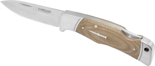 19480C Camillus classic lock back - 3. 25" ss drop point micarta - image 1