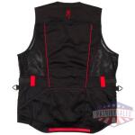 BROWNING ACE SHOOTING VEST - R-HAND 2XL BLACK/RED TRIM