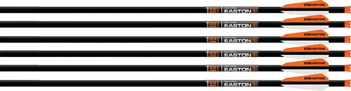 430076 Easton xbow bolt 9mm carbon - 20" w/3" vanes half moon 6-pk - image 1