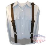Police Leather Suspenders