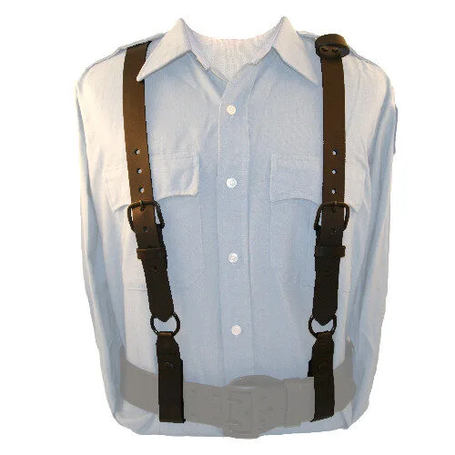 9180-1 Police leather suspenders - image 1