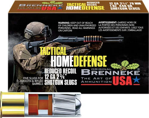 A1205126_1 Brenneke usa reduced recoil - 12ga 2. 75" 1oz slug 5rd 50bx/c - image 1