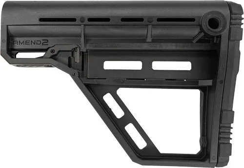 A2Amsbaseblk Amend2 ams modular mil-spec - stock carbine black base model - image 1