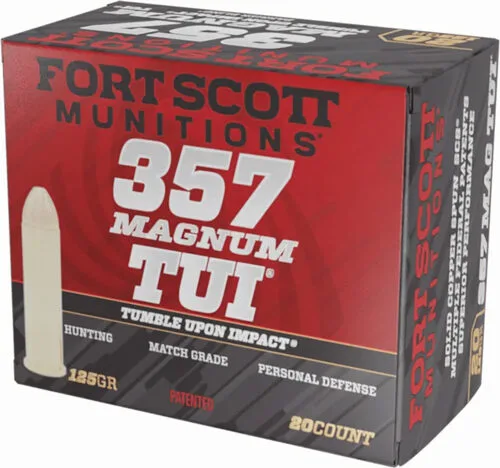 A357Mag125Scv Fort scott 357 mag 125gr tui - solid copper 20rd 25bx/cs - image 1