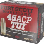 FORT SCOTT 45ACP 180GR TUI - SOLID COPPER 20RD 25BX/CS