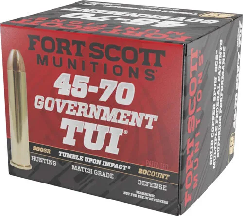 A4570300Scv1 Fort scott 45-70 gov 300gr tui - solid copper 20rd 10bx/cs - image 1