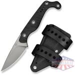 CIVIVI SOKN Fixed Blade Knife Black G10 Handle