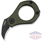 Pyrus Slip Joint Utility Knife OD Green G10 Handle (0.65"" Black Stonewashed 14C28N Blade)
