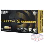 FED GLD MDL ACT 9MM 147GR FMJ 50/500