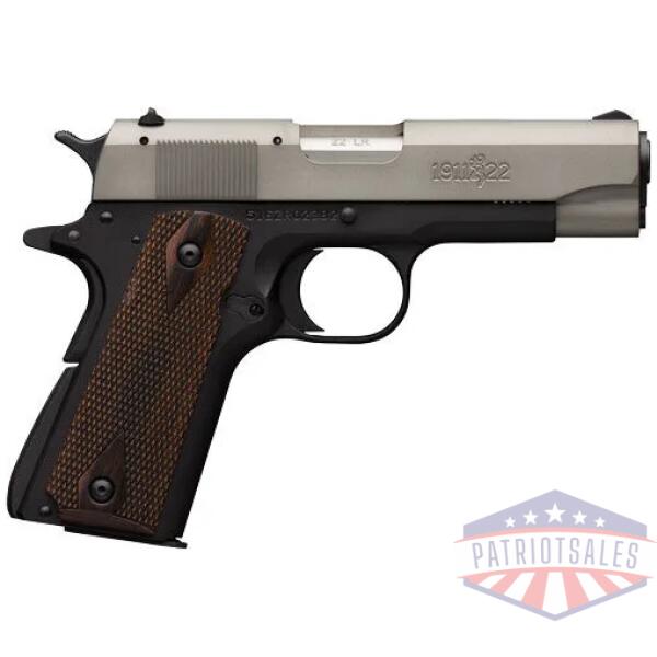 browning 1911-22 22lr 4.25" - fs matte gray/rosewood