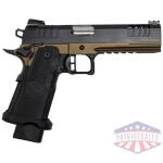 GLFA 1911DS SYNERGY 9MM 5" 20 - SHOT BLACK SLIDE BRONZE FRAME