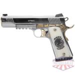 GIRSAN MC1911S LIBERADORE II - 9MM 10RD CHROME GOLD ENGRAVED - Image 3