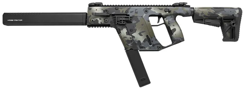 Gkv90Cmcblk20 Kriss vector crb g2 9mm 16" - 40rd m4 stock black camo - image 1