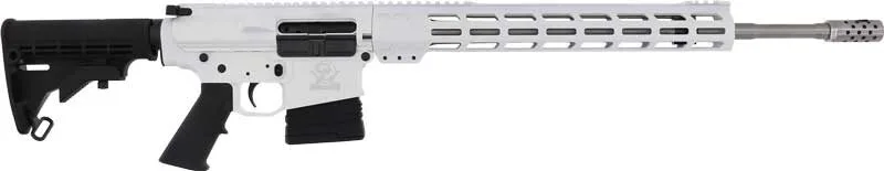GLFA AR10 RIFLE 6.5CM 20" S/S - BBL 10-SHOT WHITE