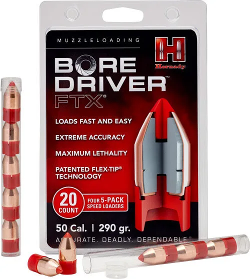 Hdy67713 Hornady 50cal bore driver - 3499 290gr ftx 20ct 10bx/cs - image 1