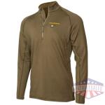 muddy nucleus heated quarter - zip brown clay x-large