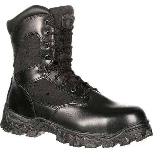 Rck-Fq0002173Bk9.5M Alpha force zipper waterproof public service boot - image 1