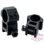 UTG RINGS 1" HIGH PROFILE - MATTE BLACK PICATINNY/WEAVER