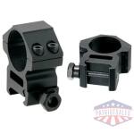 UTG RINGS 30MM MEDIUM PROFILE - MATTE BLACK PICATINNY/WEAVER