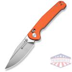 Glenspar Thumb Stud & Crossbar Lock Knife Orange G10 Handle (3.45"" Satin Finished 9Cr18MoV Blade)