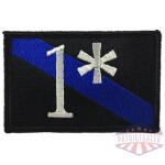 1 Asterisk - Thin Blue Line, 2 x 3 Inches, Velcro