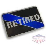 Retired Thin Blue Line Vehicle Emblem