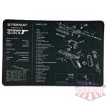 TEKMAT PISTOL MAT FOR GLOCK BLK