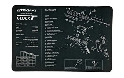 Tekr17-Glock_1 Tekmat pistol mat for glock blk - image 1