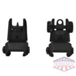 ATI Tactical Flip Up Front & Rear Back Up Sight - Polymer