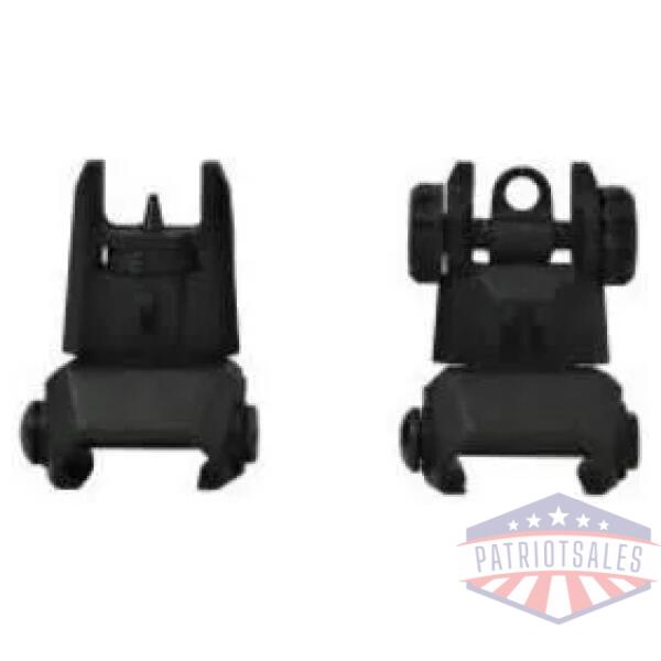 ati tactical flip up front & rear back up sight - polymer