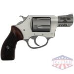 Charter Arms Coyote Leader of the Pack Handgun .380 ACP 5rd Capacity 2" Barrel Silver with Rosewood