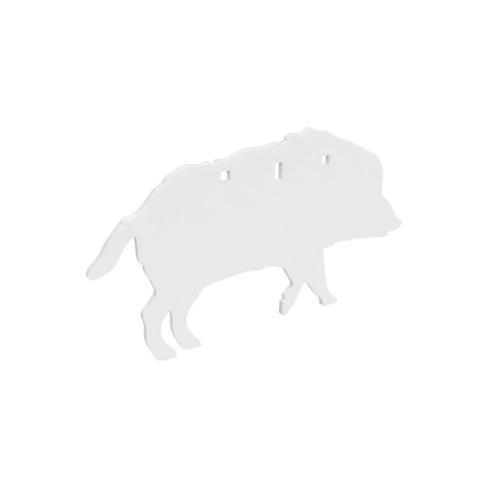 Birchwood Casey AR500 3/8" Silhouette Plate Target 3-Hole Boar