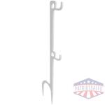 Birchwood Casey Double Hook Steel Target Hanger Ground Stake - White