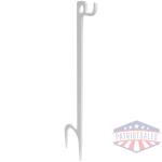 Birchwood Casey single Hook Steel Target Hanger Ground Stake - White