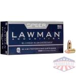 Speer Lawman Handgun Ammunition 9mm Luger 115 gr TMJ-RN 9MM LUGER 115GR TMJ LAWMAN AMMUNITION 50 ROUND BOX